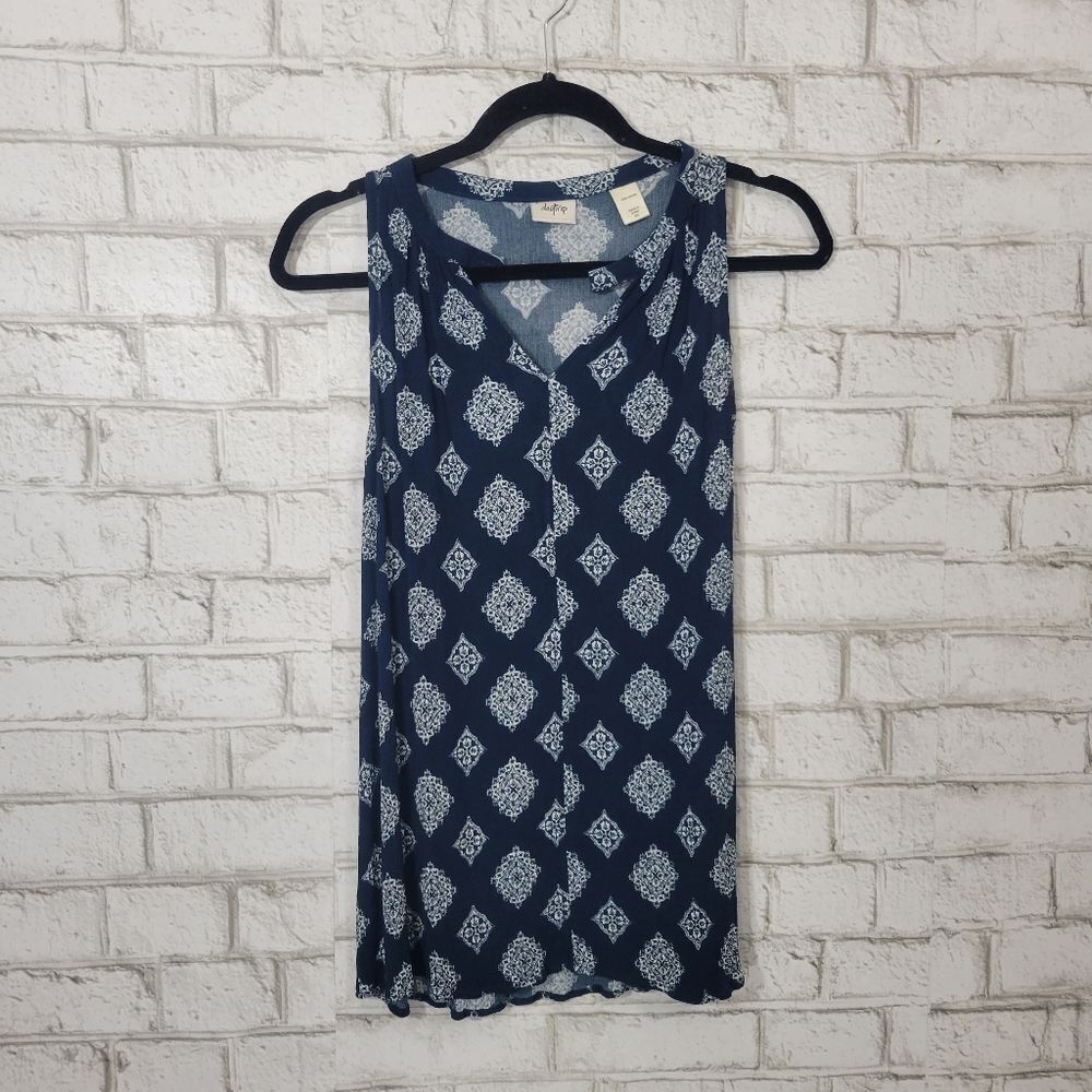 Daytrip navy printed tank top